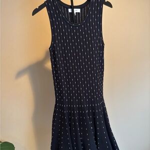 John + Jenn Black and White Striped Mini Dress